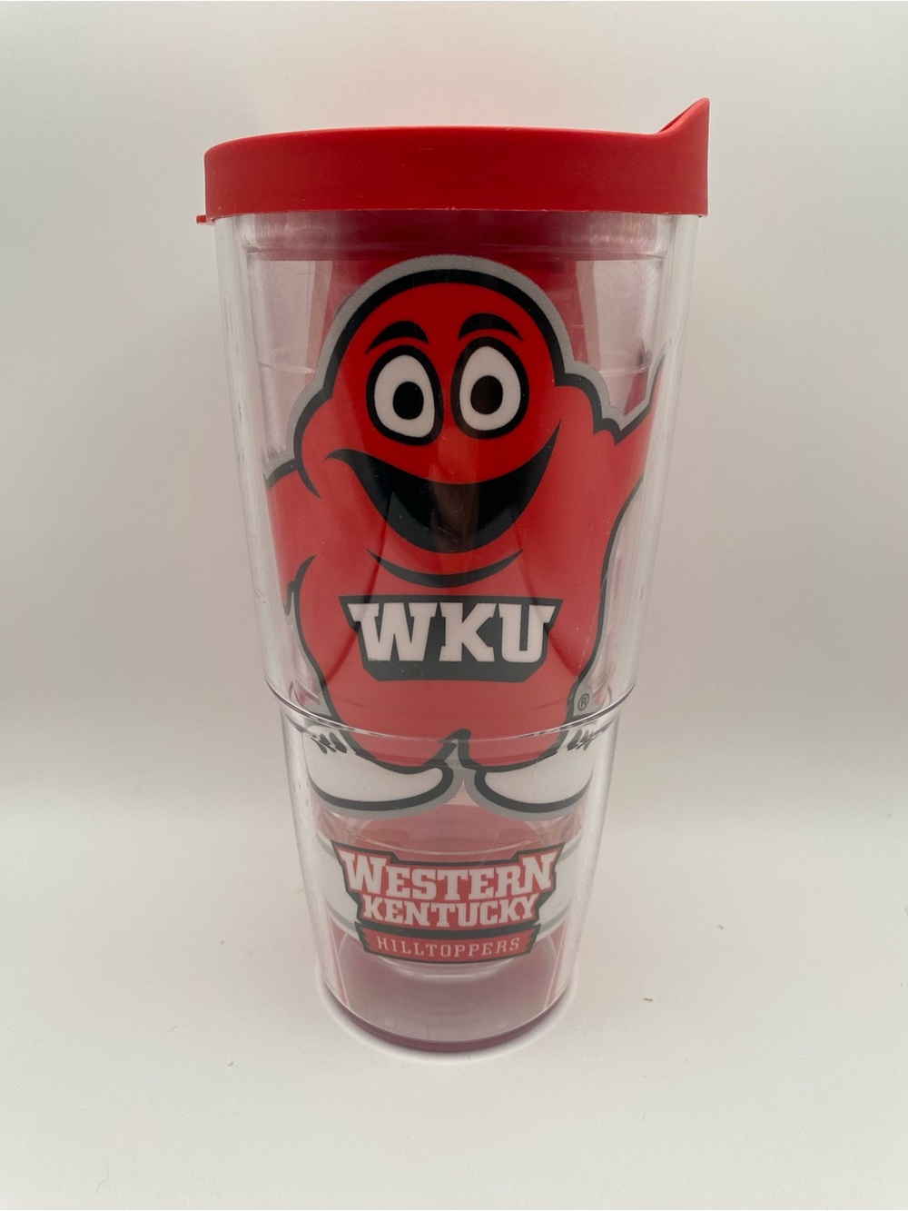 Tervis Red Western Kentucky WKU Mascot Tumbler with Red Lid 24 oz